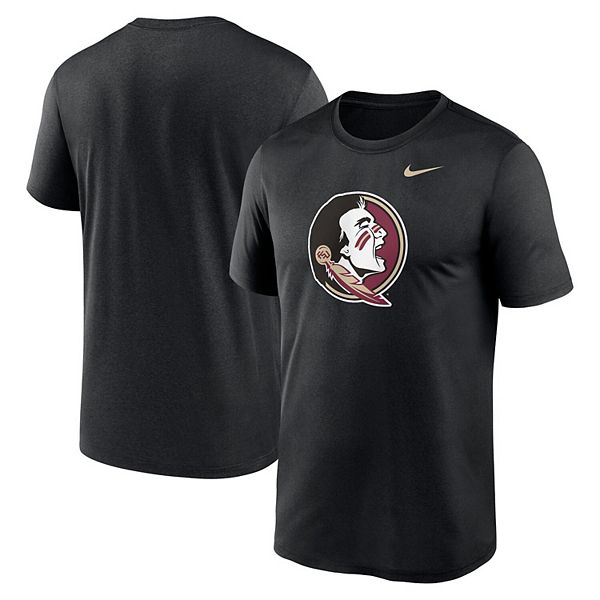 Мужская черная футболка florida state seminoles primetime legend logo Nike — фото 2