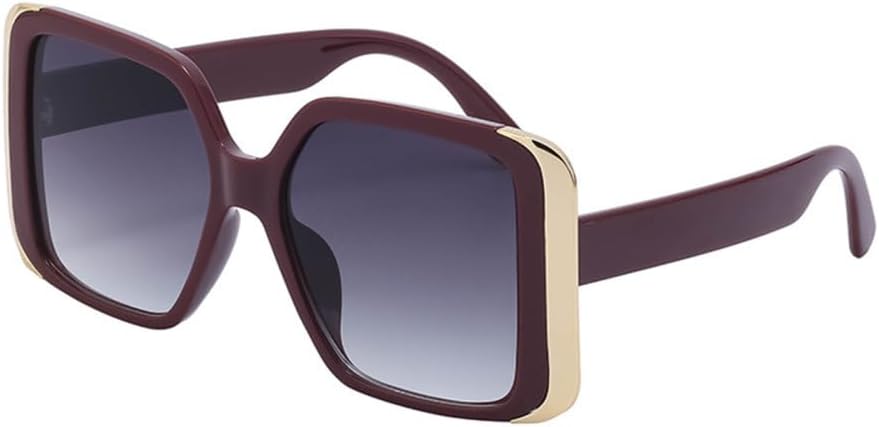 

Винтажные солнцезащитные очки в оправе для женщин, роскошные квадратные солнцезащитные очки большого размера, модные женские солнцезащитные очки с защитой от УФ-излучения UV400 generic, C1-25126