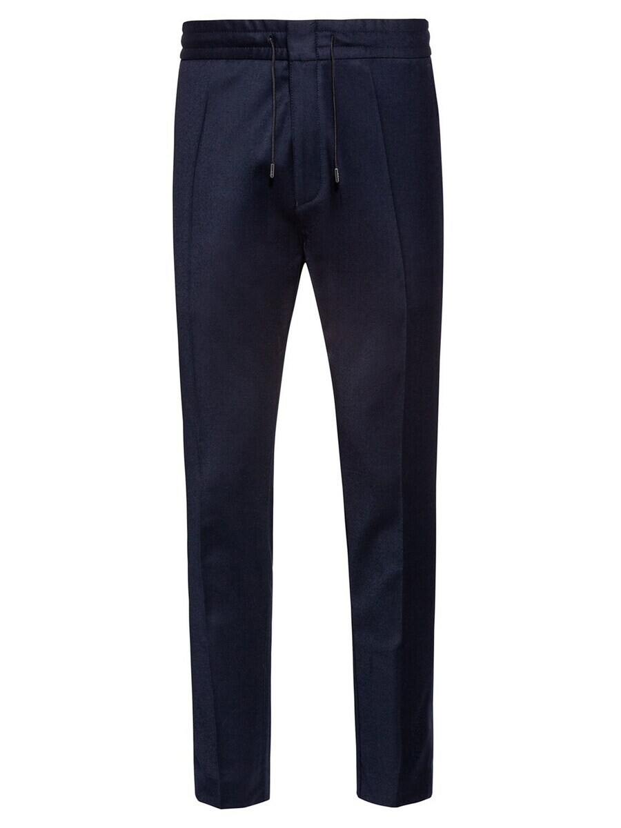 

Костюмные брюки HUGO Regular Pleated Pants Zander, ночной синий