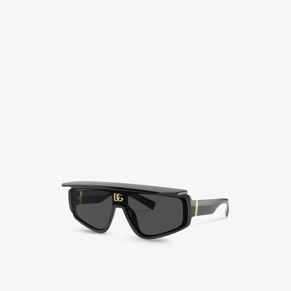 Солнцезащитные очки Dg6177 в прямоугольной оправе из нейлона Dolce & Gabbana, черный — фото 2