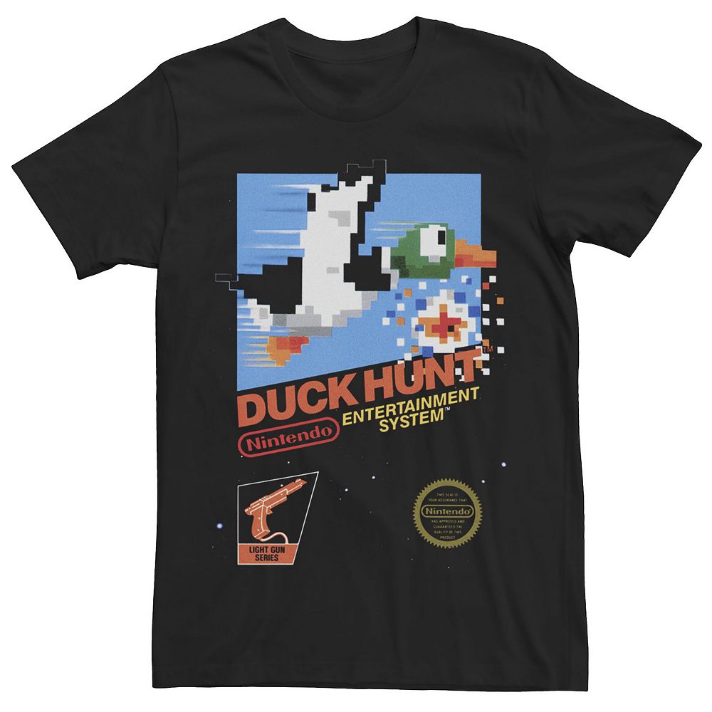 

Мужская ретро-винтажная футболка с обложкой для Nintendo NES Duck Hunt Licensed Character, черный