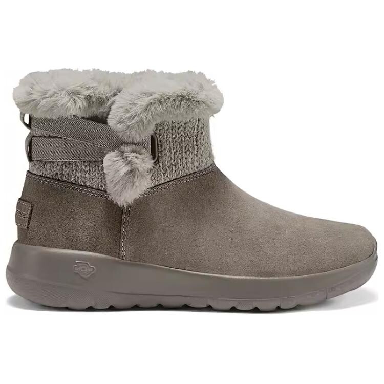 Зимние ботинки Skechers женские с вязаной вставкой, темно-серый — фото 2