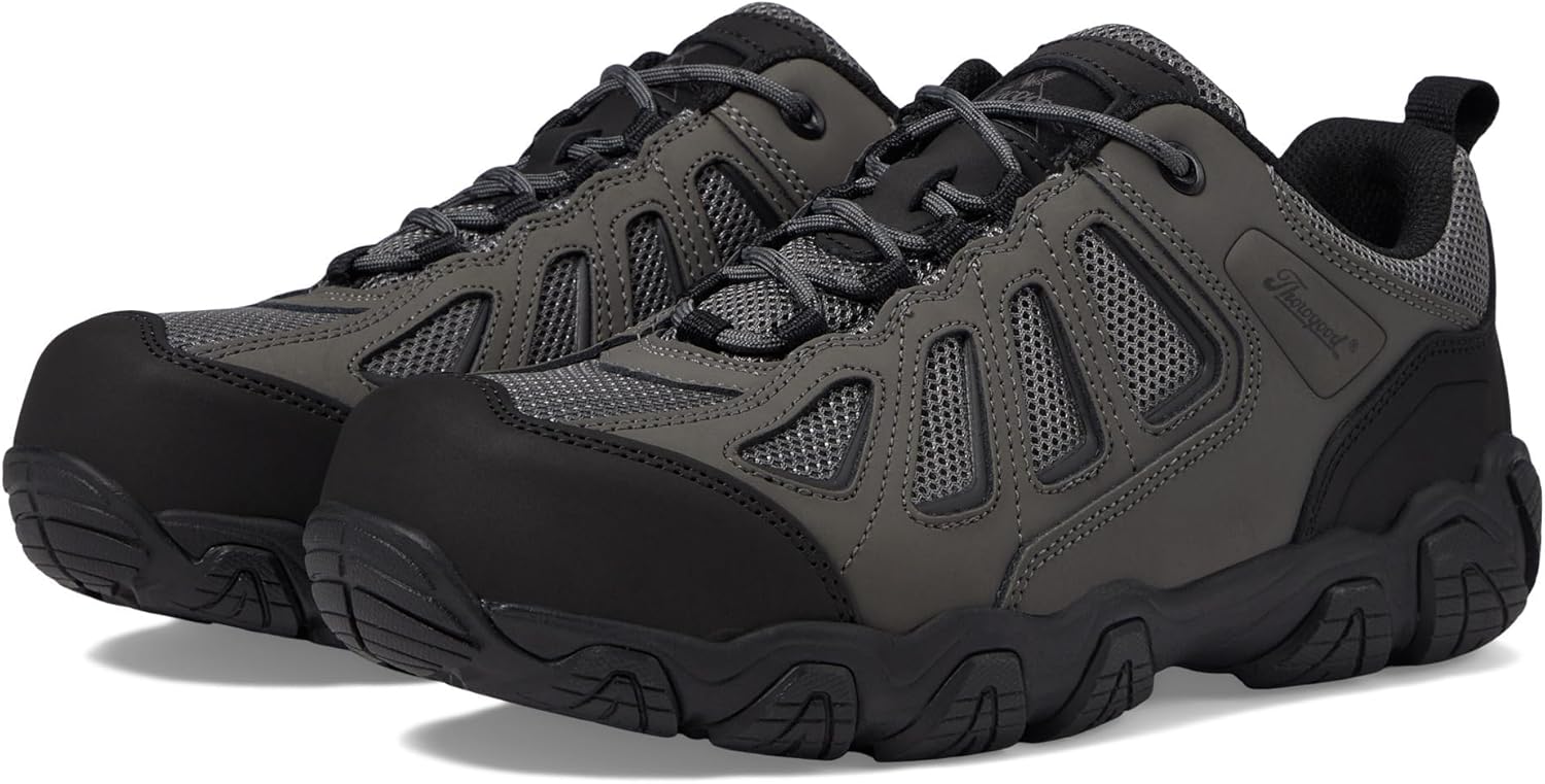 

Мужские туфли Thorogood Crosstrex Series SD Oxford с композитным защитным носком, походные ботинки, черный/серый