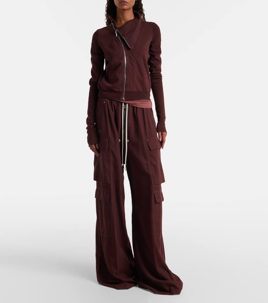 Drkshdw jumbo bela хлопковые фланелевые карго-штаны Rick Owens, Scab — фото 2