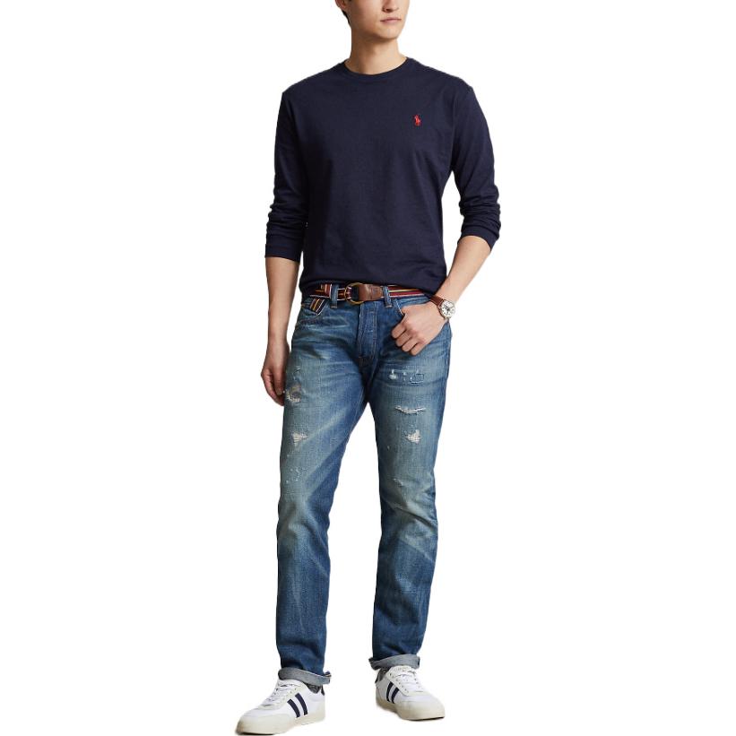 Футболка FW22 мужская темно-синяя Polo Ralph Lauren — фото 3