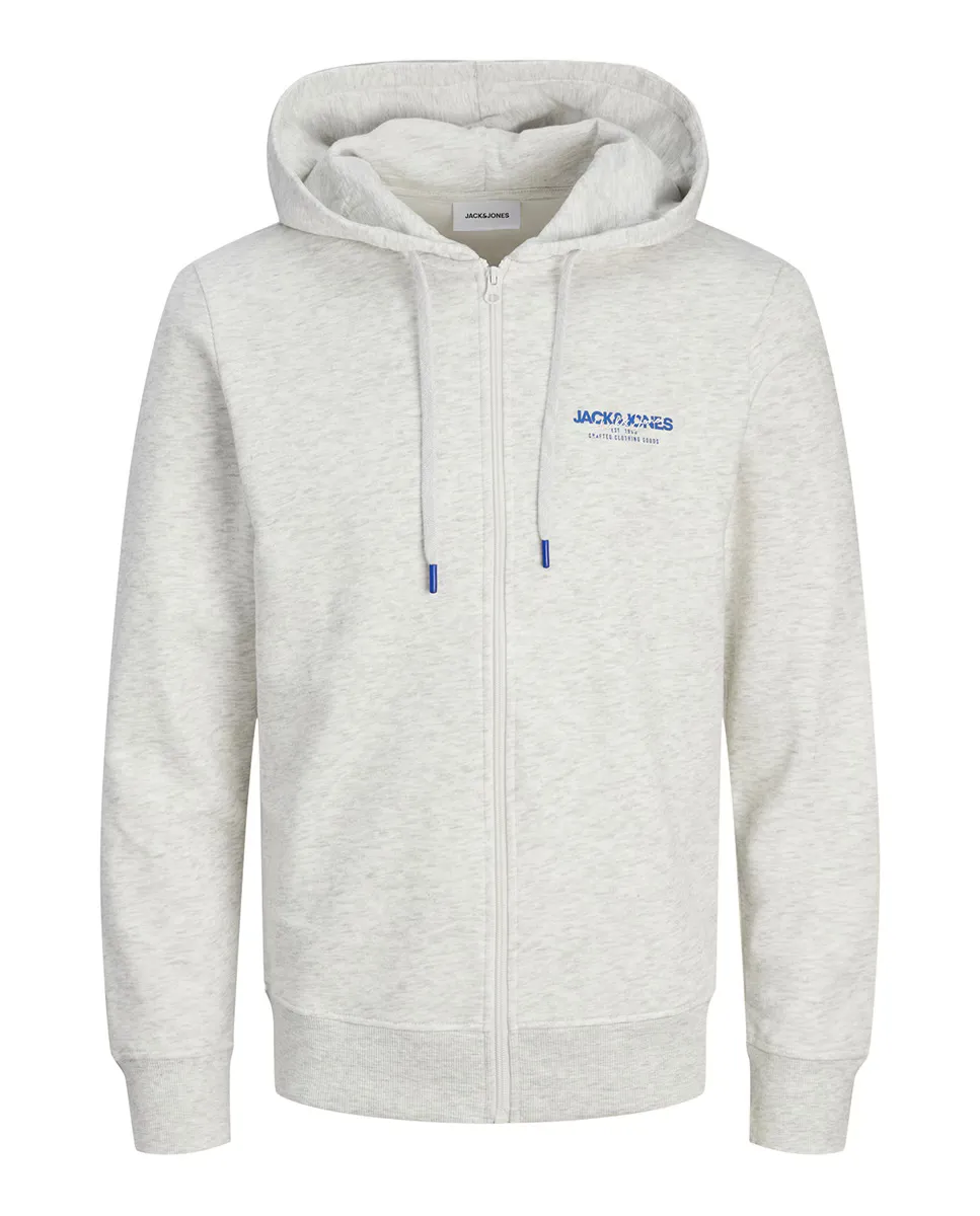 

Мужская толстовка на молнии с капюшоном Jack & Jones, белый