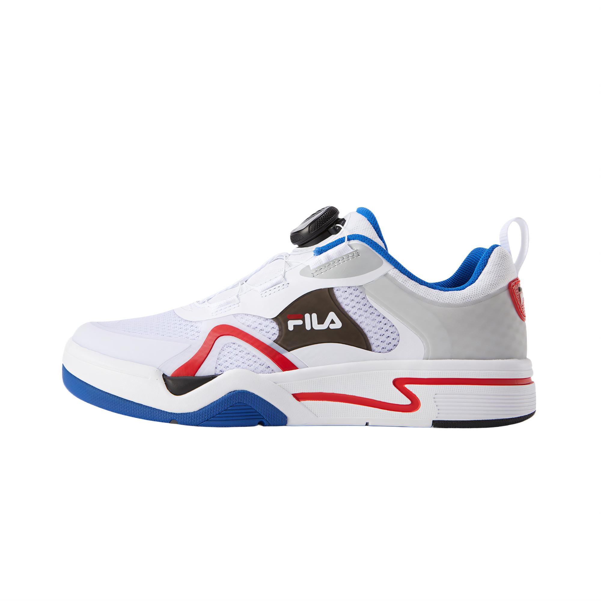 

FILA KIDS Боа нескользящие лоу-топ детские скейтбординг кроссовки White/Translucent Blue Kids'