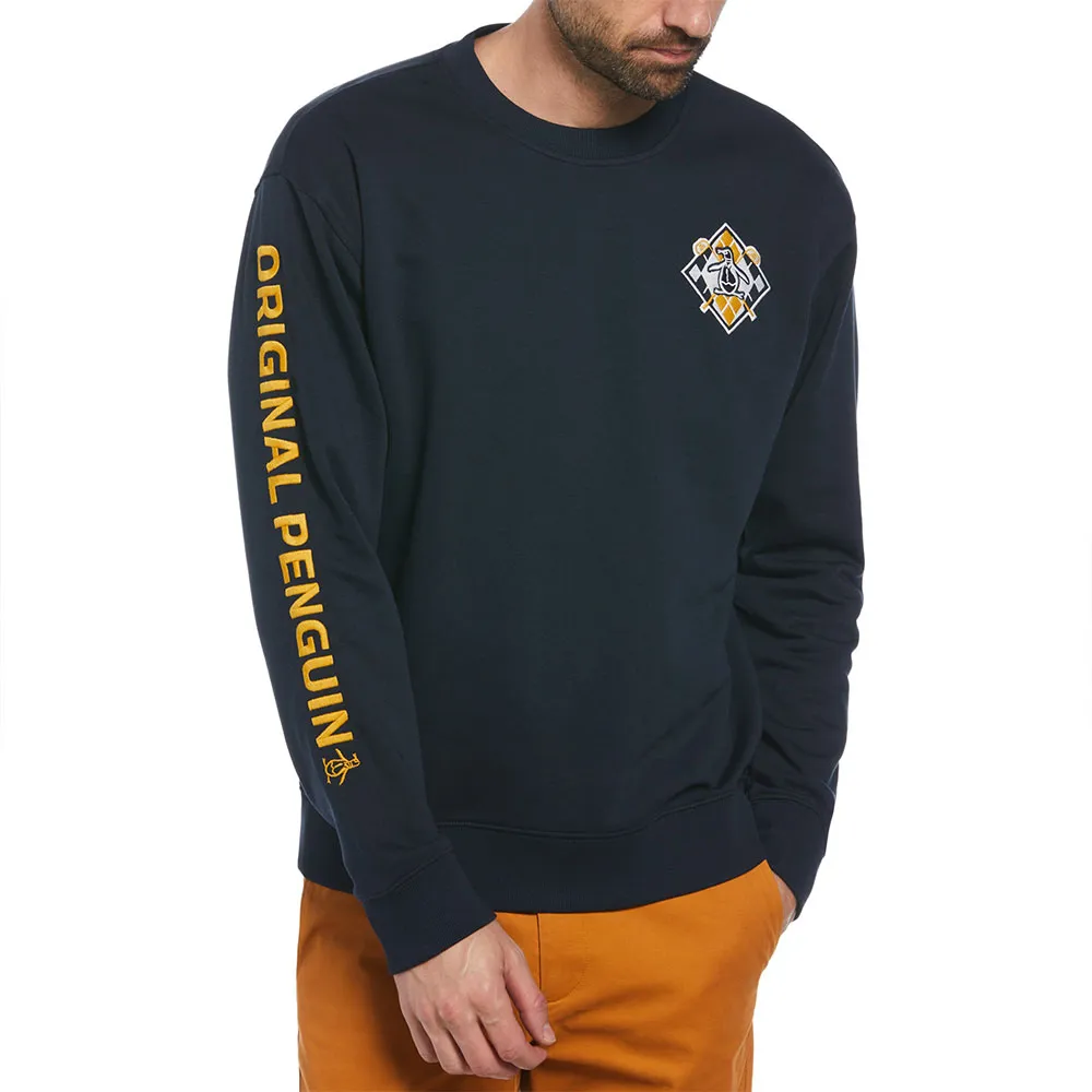 

Толстовка Original Penguin Fleece Crew Emb Golf Clubs, синий