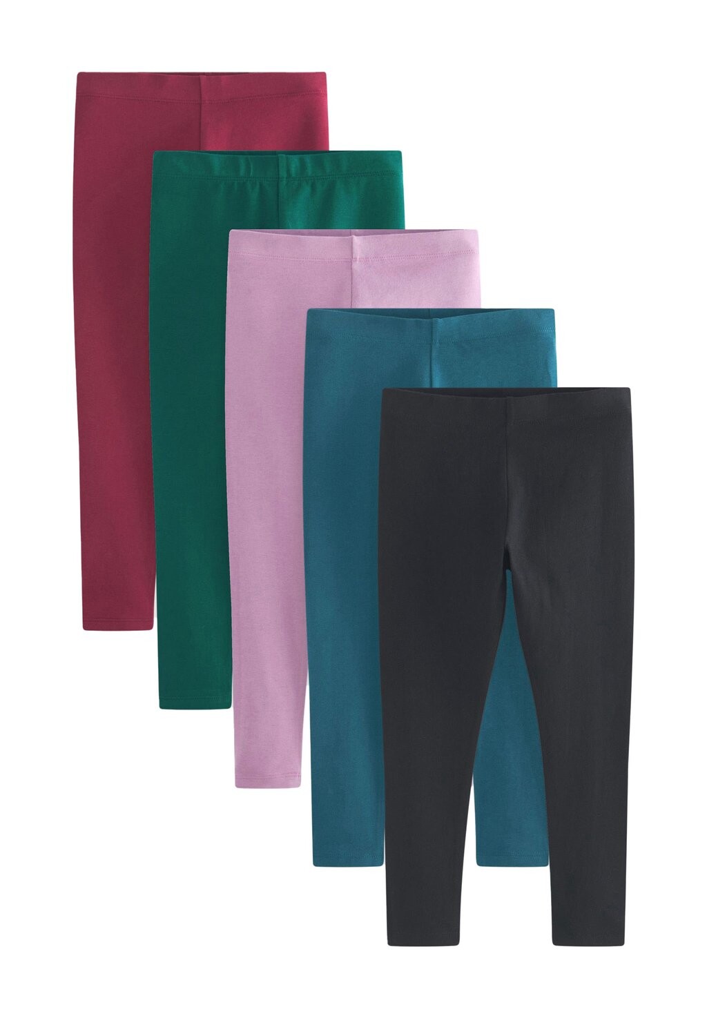 

Леггинсы 5 Pack Next, цвет black green blue berry red lilac purple
