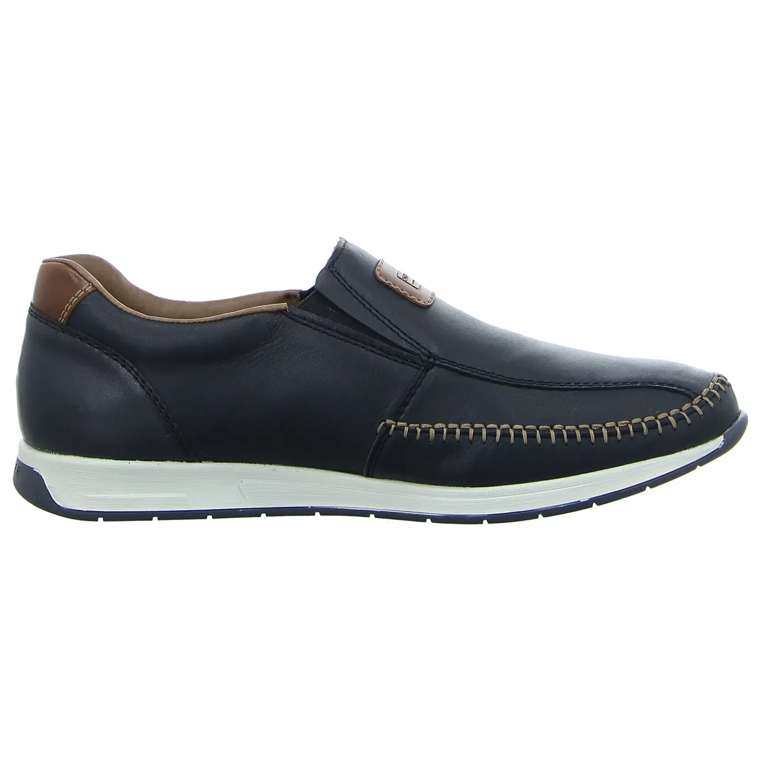 Slipper из кожи Rieker, синий — фото 3