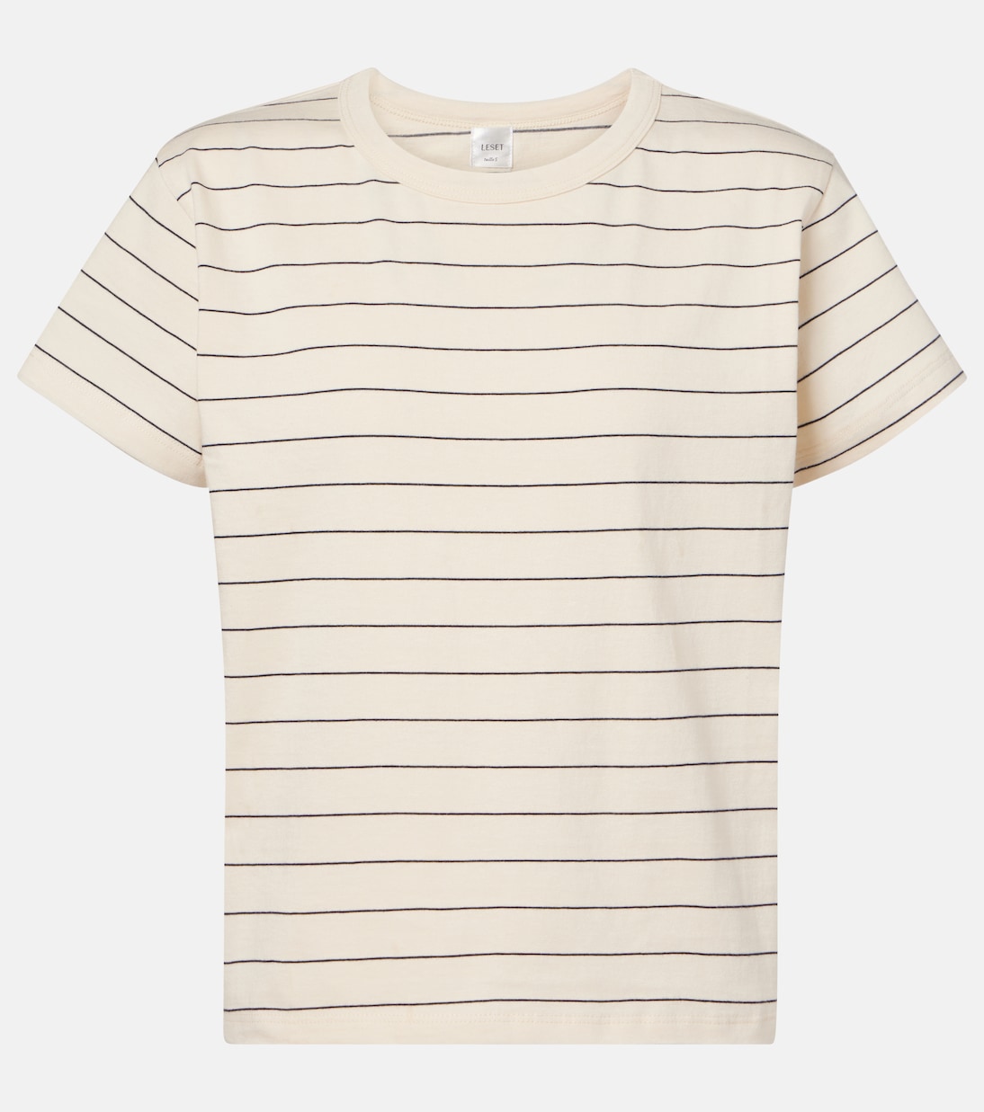 

Футболка Margo из хлопкового джерси Leset, Natural/Midnight Stripe