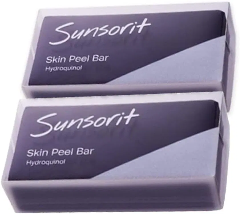 Набор скрабов для лица Sunsorit Skin Peel Bar, черный, 2 шт по 135 г