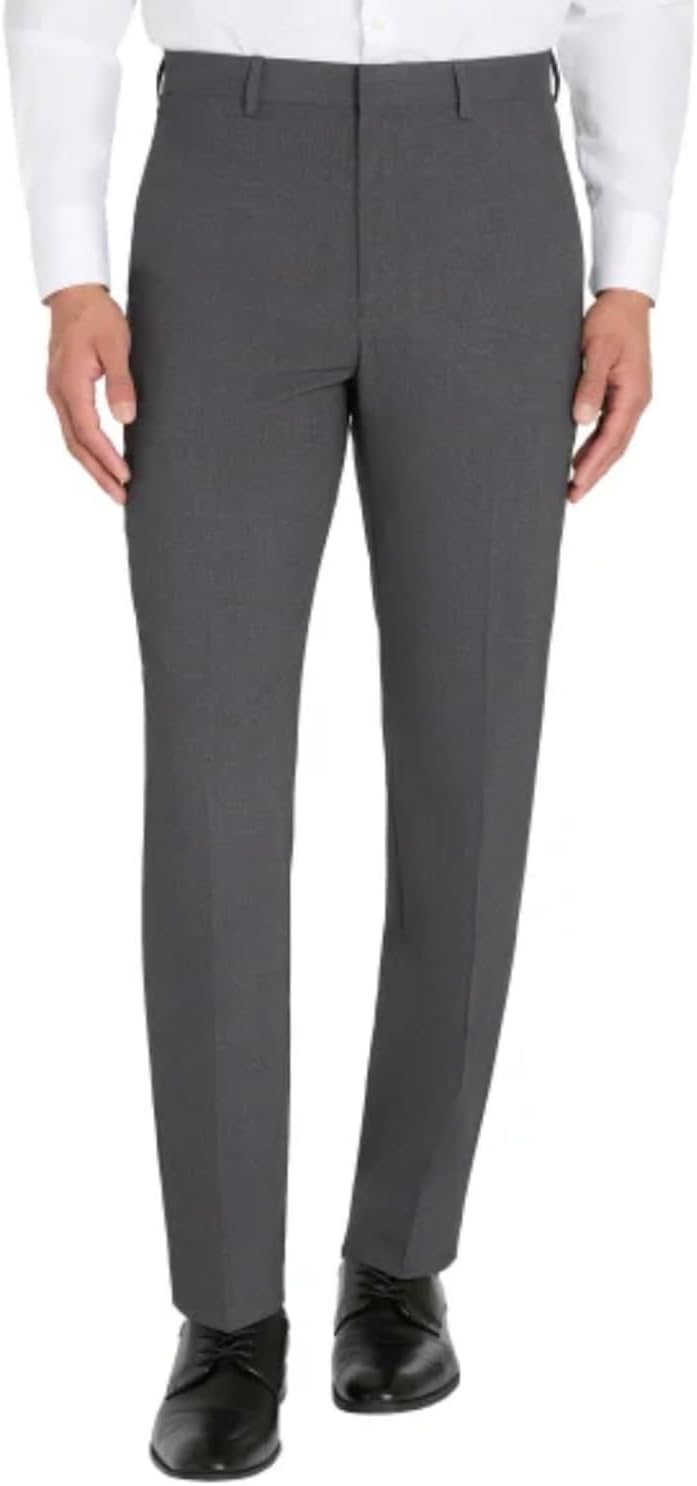 

Мужские облегающие брюки Calvin Klein с эластичным кроем и плоским передом, Gray