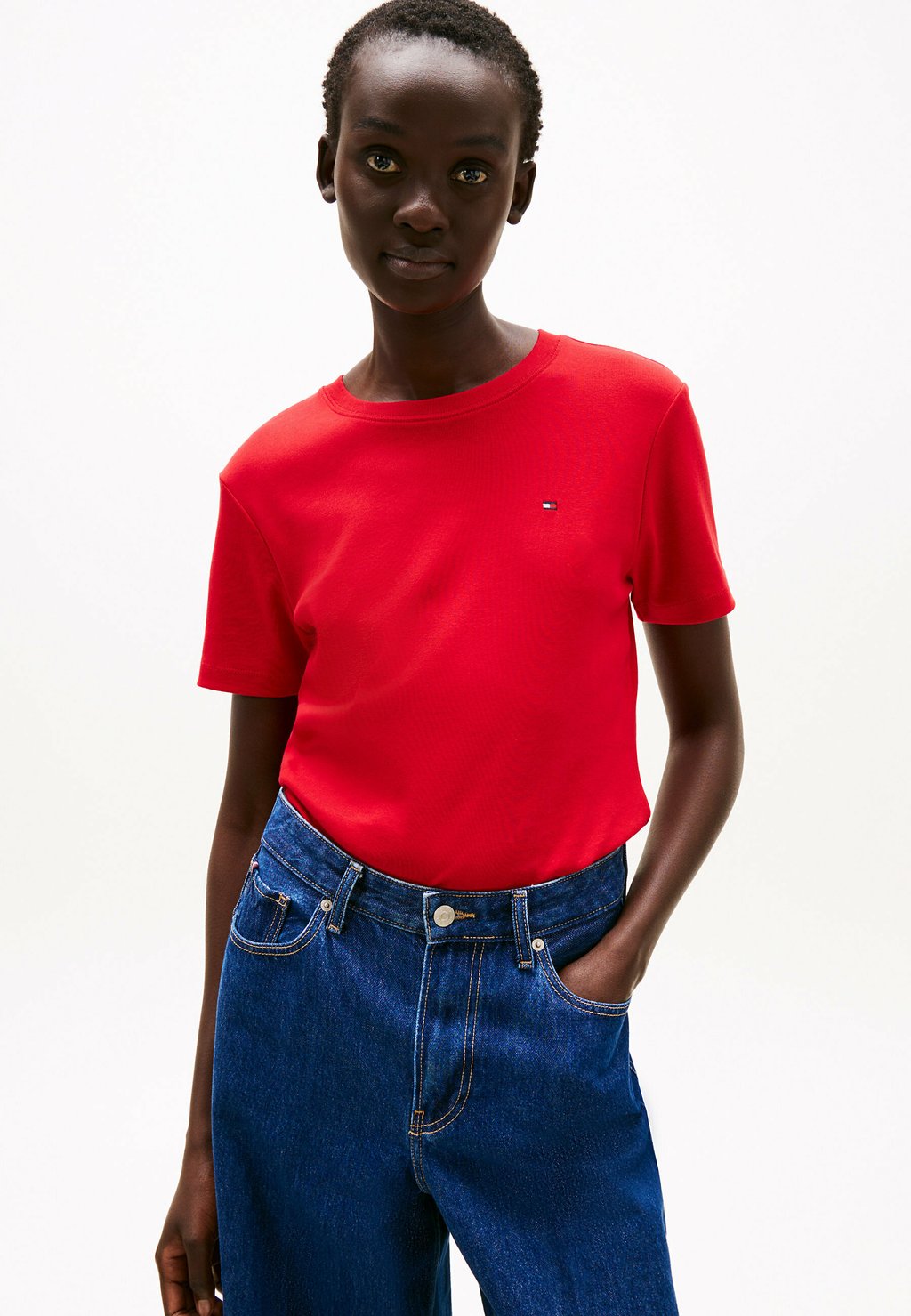 

Футболка с принтом SLIM CODY Tommy Hilfiger, красный