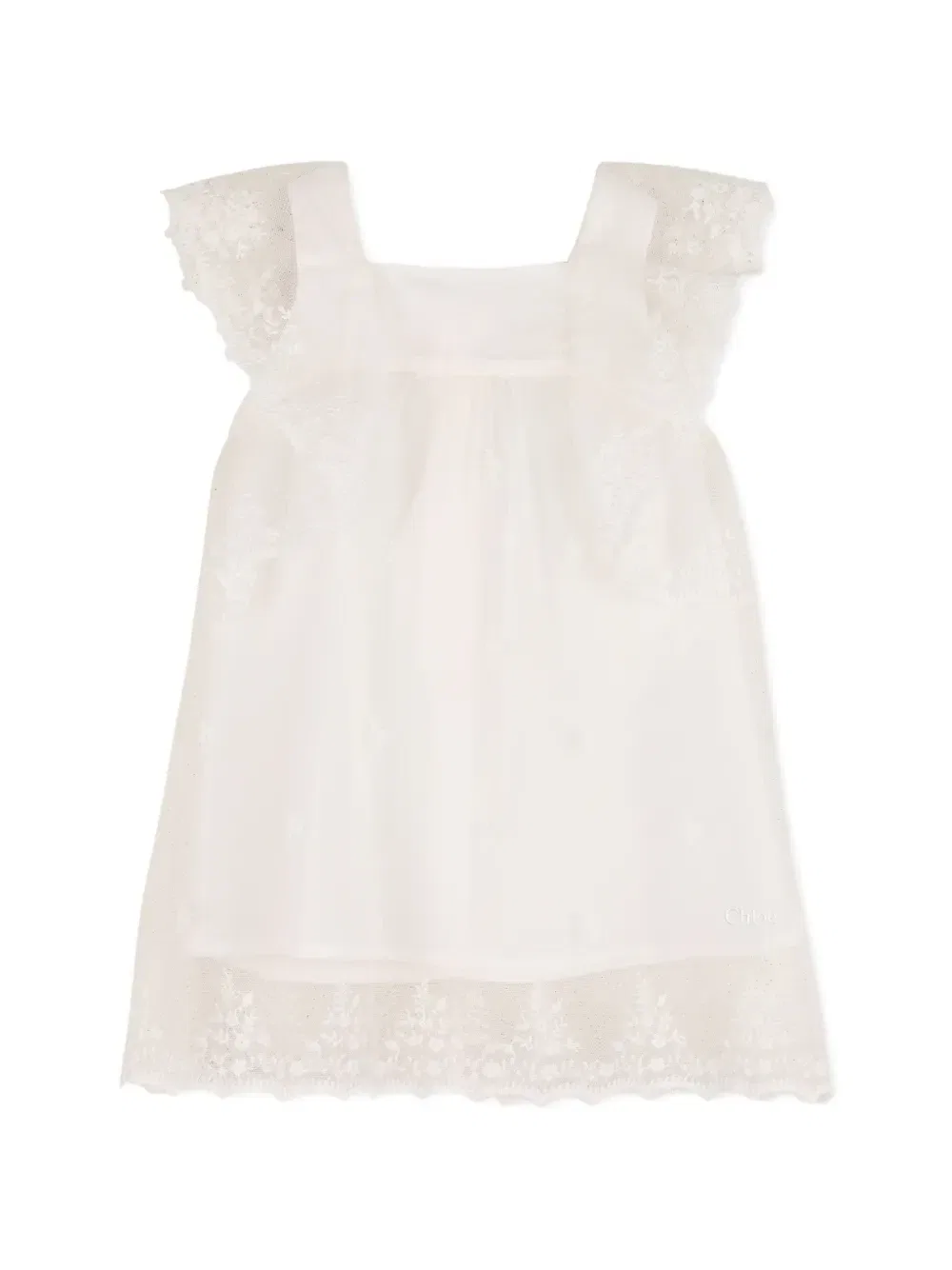 Кружевной комплект для новорожденного Chloé Kids, белый — фото 3