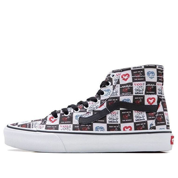 

Кроссовки sk8-hi tapered 'black white' Vans, черный