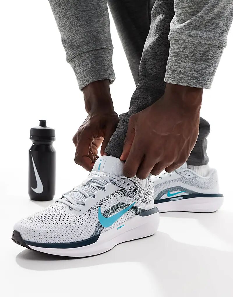 

Кроссовки Air Winflo 11 серого и синего цвета Nike Running