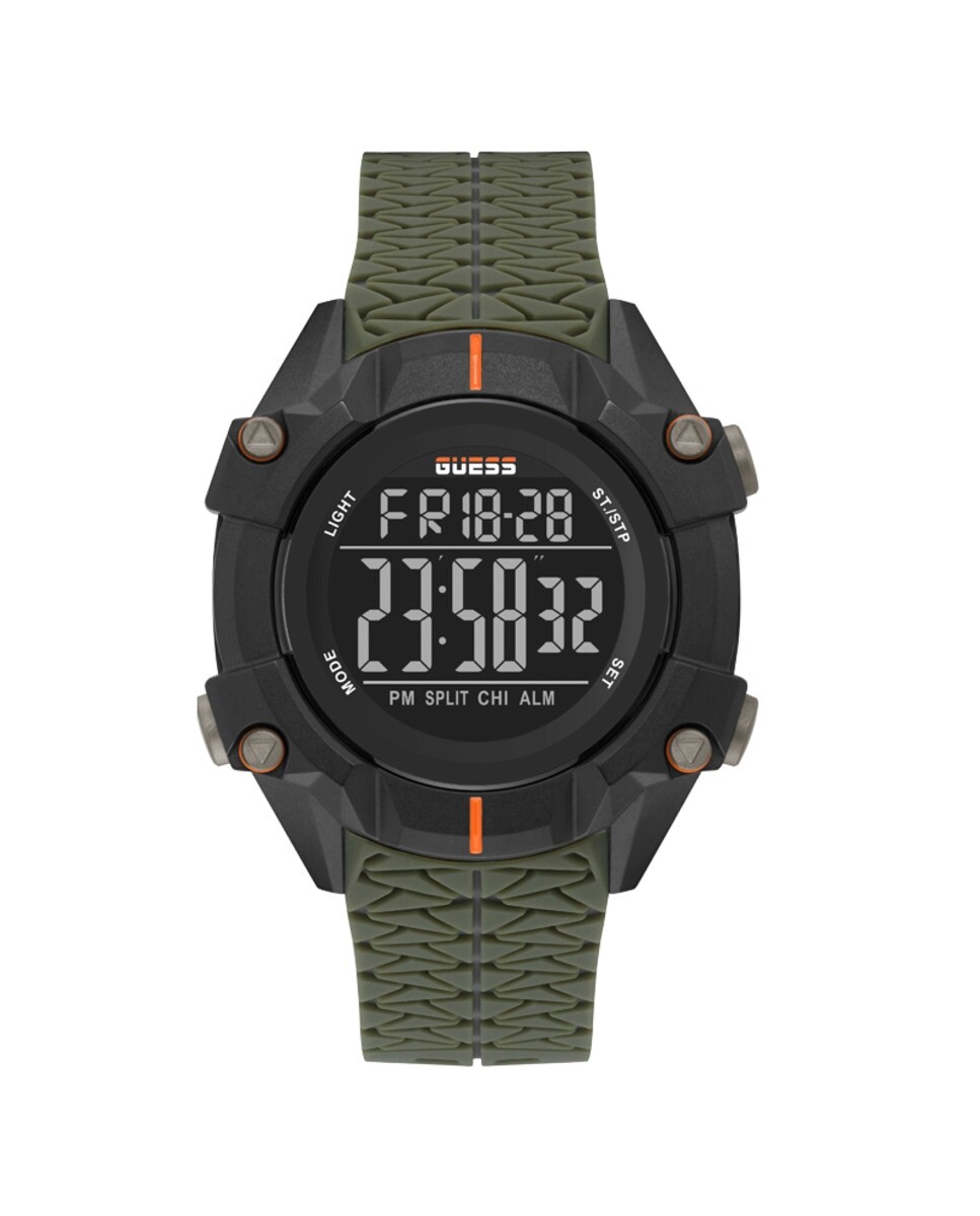 

Силиконовые мужские часы Rex GW0342G1 с зеленым ремешком Guess, зеленый