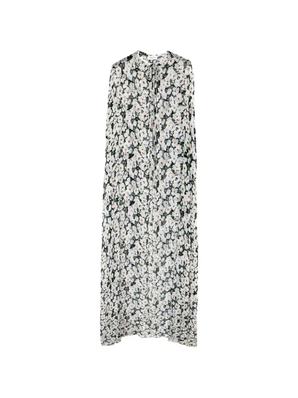 

Кейп Bianca с цветочным принтом и завязками Raquel Diniz, белый