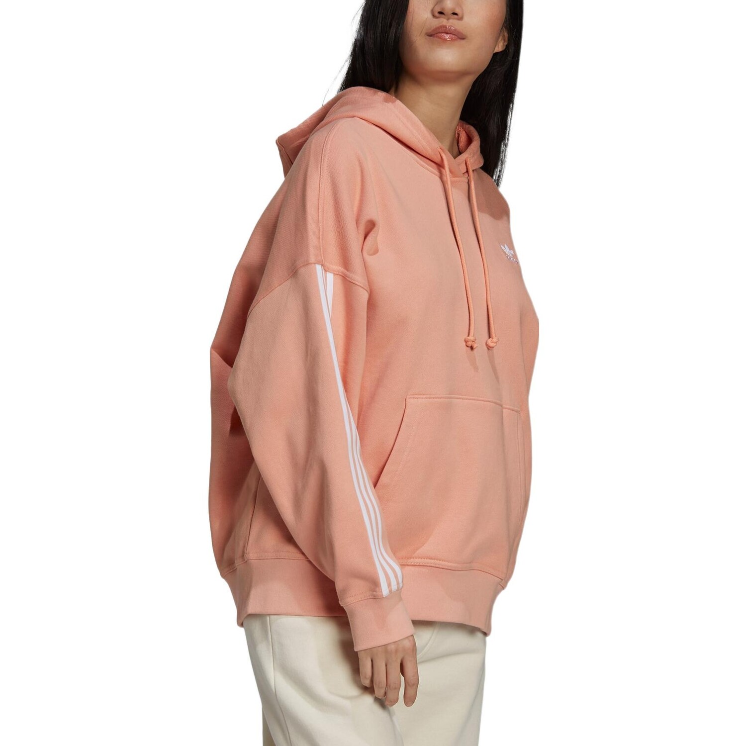 Толстовка с капюшоном ADICOLOR CLASSICS женская оранжевая Adidas Originals — фото 4