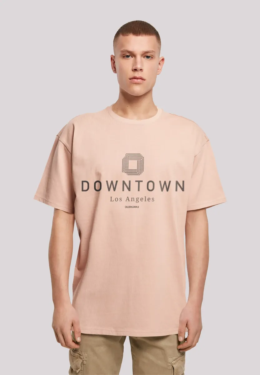 

Футболка F4NT4STIC "Downtown LA OVERSIZE TEE", принт, цвет Amber