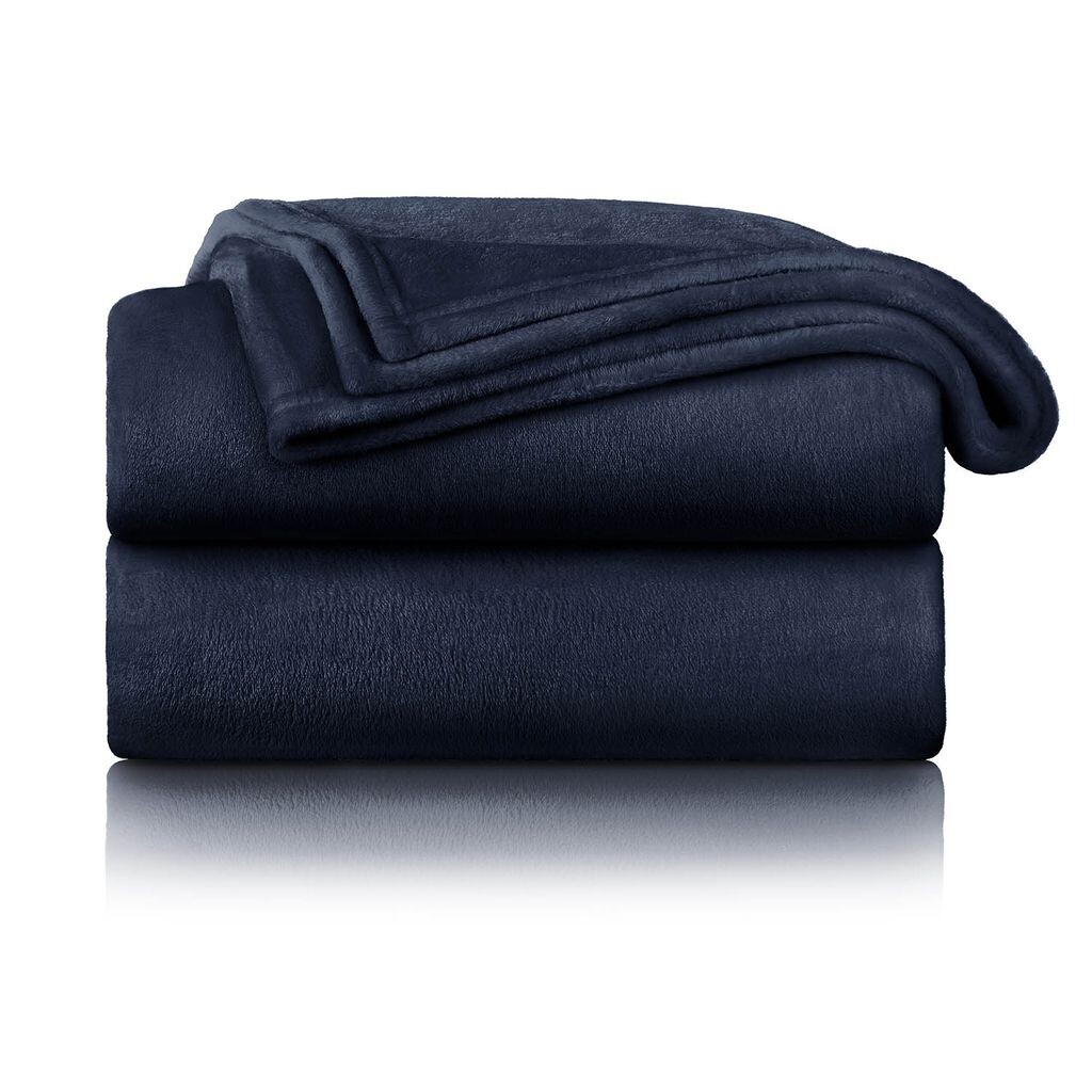 

Мягкое одеяло Blumtal, пушистое флисовое одеяло - одеяло Sofa , диванное одеяло, плед, покрывало и одеяла, мягкие одеяла, темно-синий
