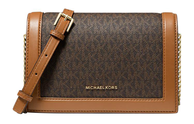 

MICHAEL KORS Дамская большая холщовая сумка через плечо коричневый