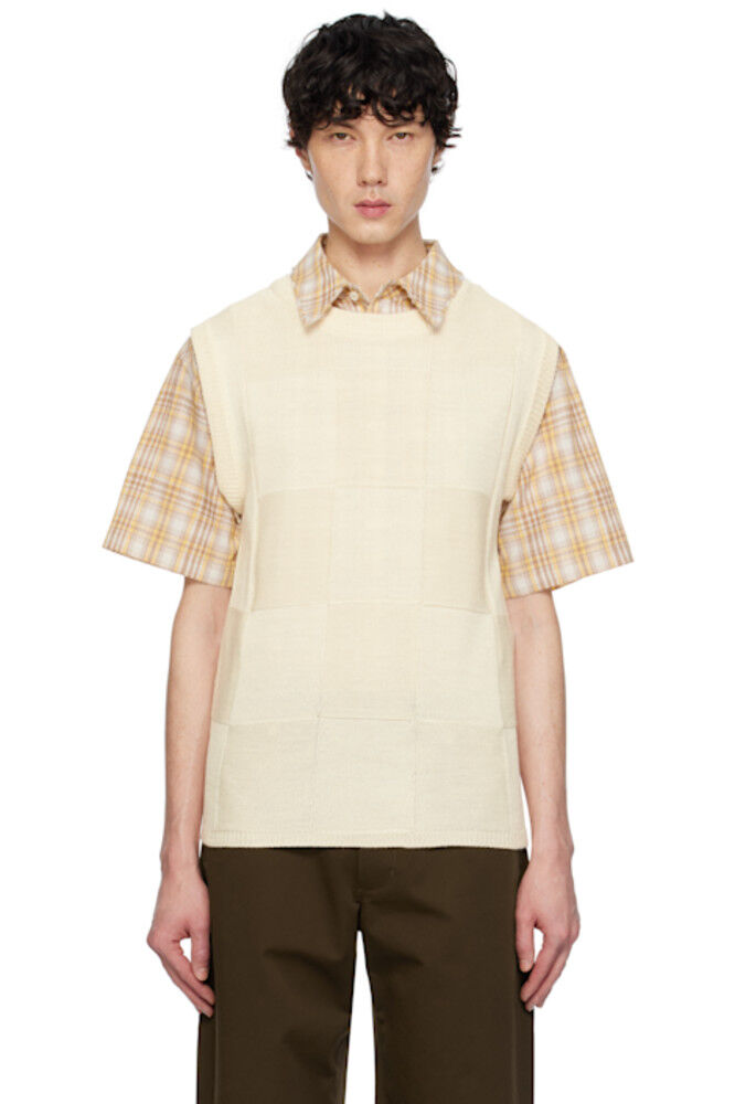 

Жилет из трикотажной пряжи Damier Off-White AFTER PRAY