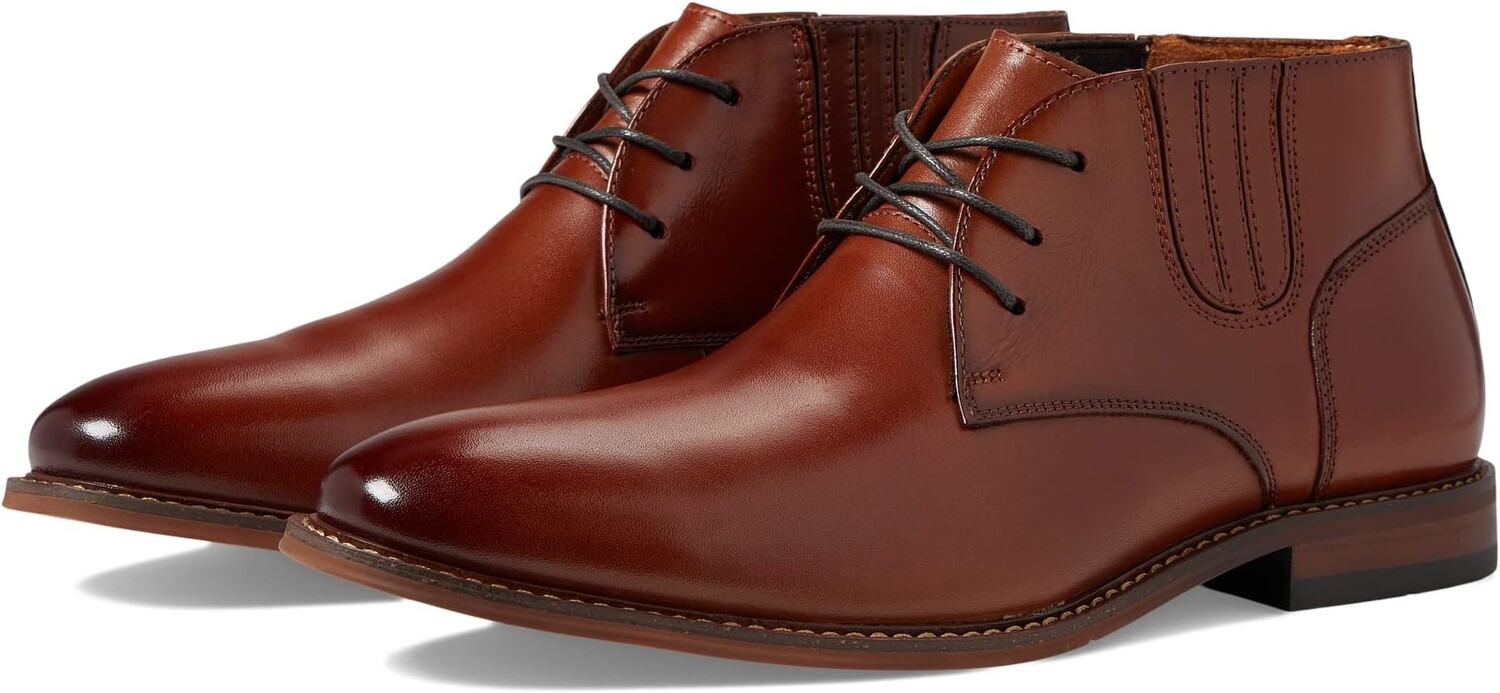 

Ботинки Stacy Adams Maxwell Plain Toe Demi Boot, цвет Cognac