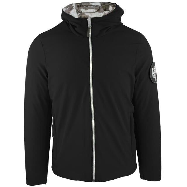 

Фирменный логотип утепленной куртки Plein Sport, черный