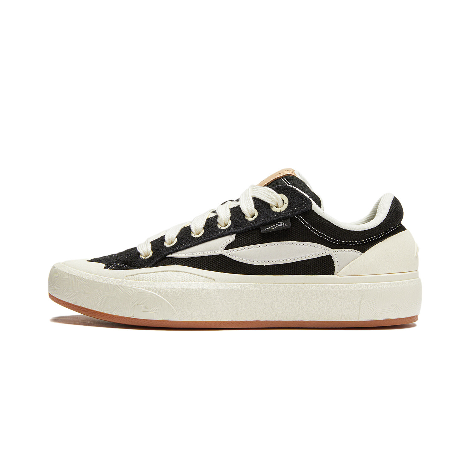 

Кроссовки LINING Wave Skateboarding Shoes Men Low-top Black/White, черный/белый
