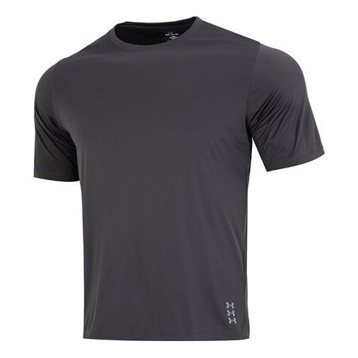 

Футболка terrain t-shirt 'black grey' Under Armour, черный