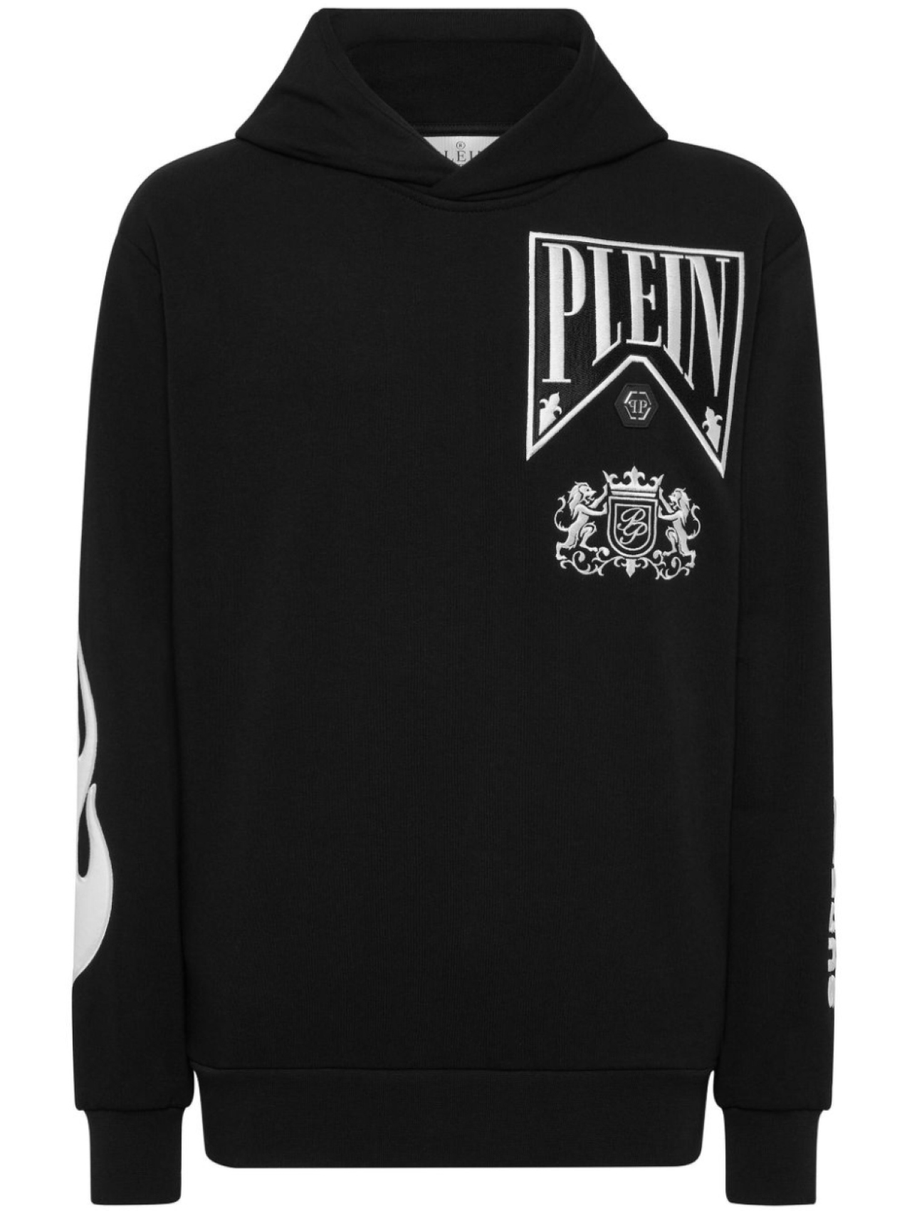 

Philipp Plein худи Flame Racing, черный