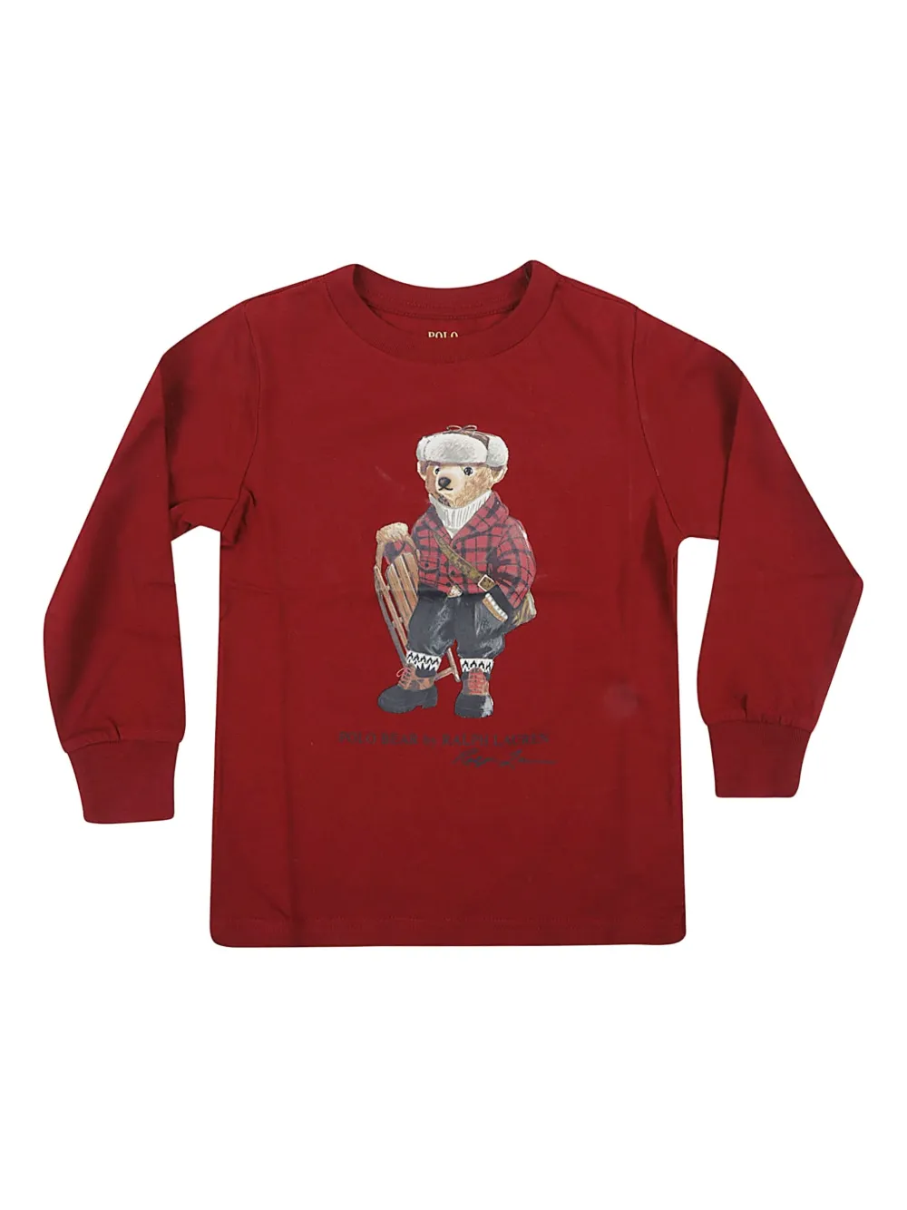 Футболка с длинными рукавами Polo Ralph Lauren Kids, красный
