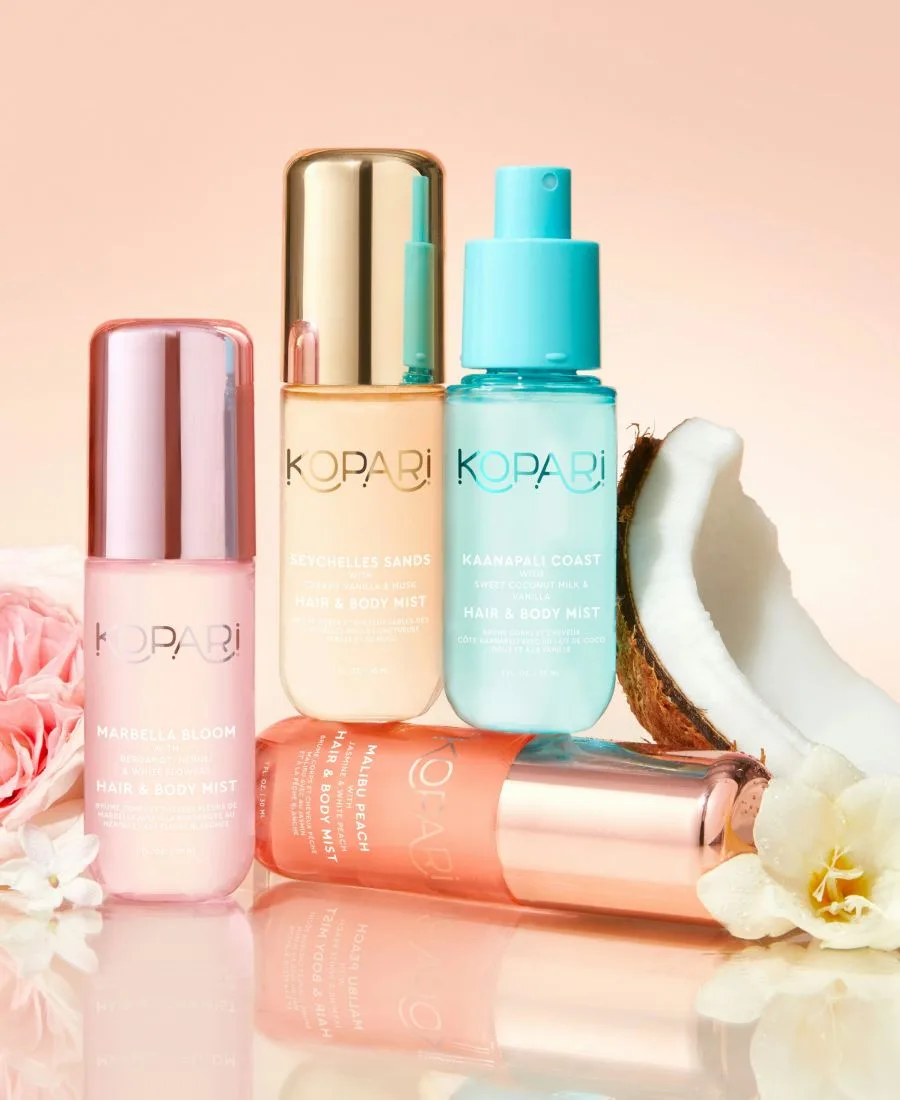 Kopari Beauty Набор из 4 спреев для волос и тела «Ароматы рая» — фото 2