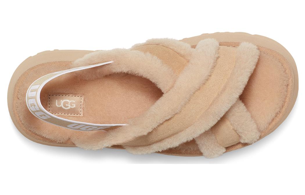 DISCO Стильные Сандалии Женские Светлый Тёплый Бежевый UGG — фото 3
