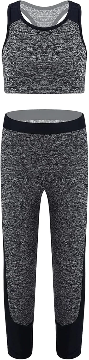 Детский спортивный костюм топ и леггинсы Lorilida, 2 предмета, Black#2