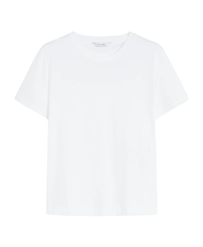 

Белоснежная футболка в стиле поло Max Mara, белый