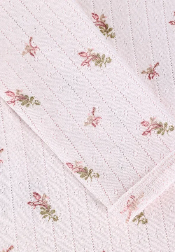Боди Minymo Long sleeve all over print pointell, нежность — фото 3