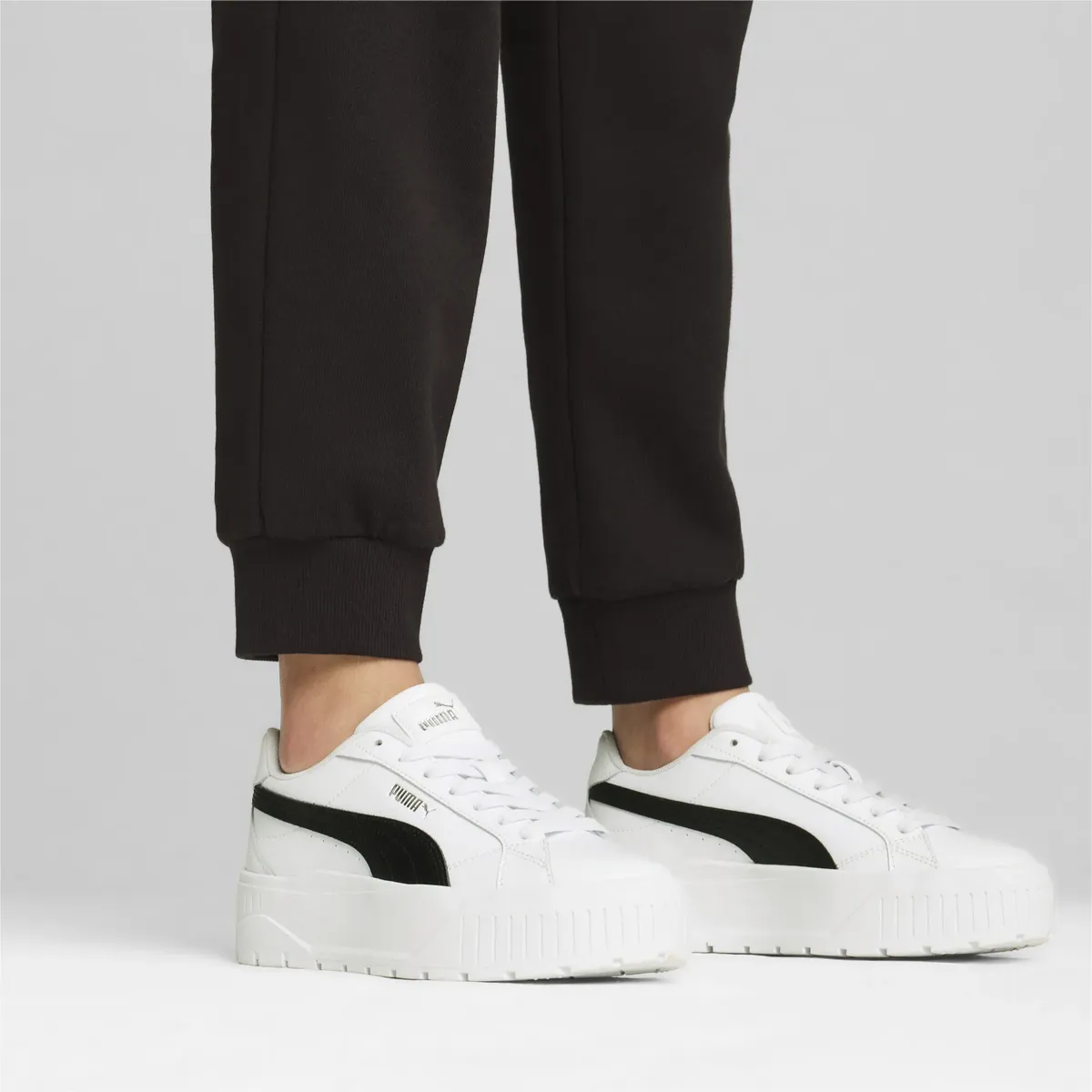 Кроссовки PUMA "Karmen II Leather Sneakers Women", белый — фото 2