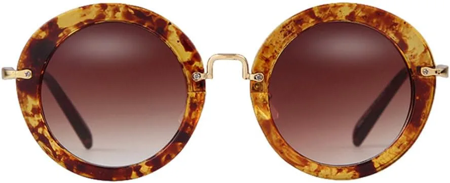 

Ретро круглые очки для женщин с градиентными линзами, модные солнцезащитные очки с HD-линзами и защитой от УФ-излучения UV400 для летнего сезона MTZJH, C8