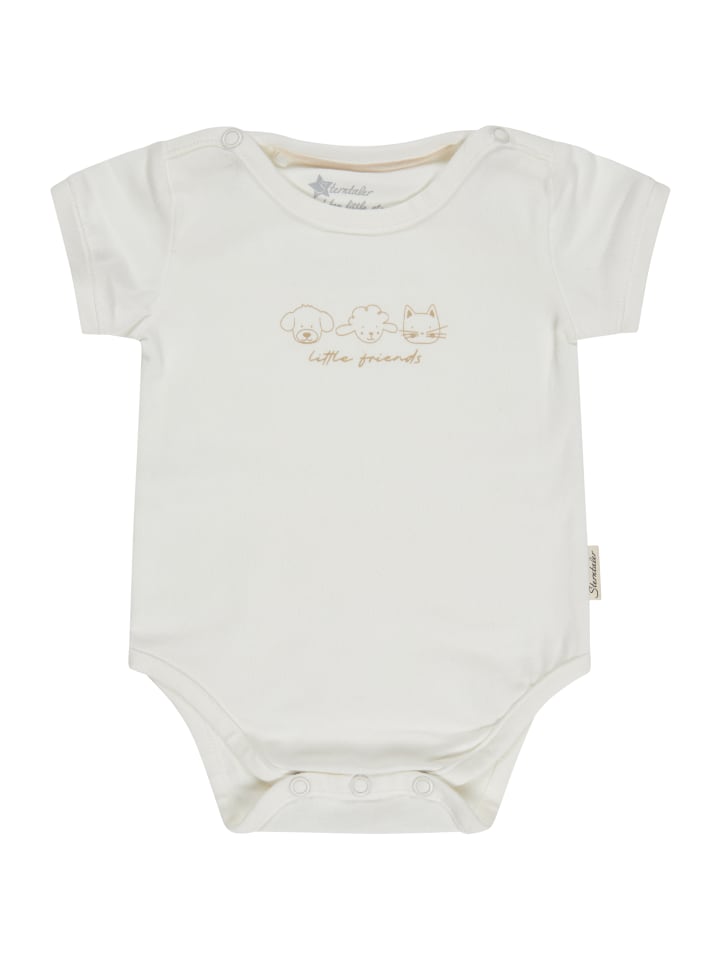 

Sterntaler Боди с короткими рукавами "Друзья" цвета экрю