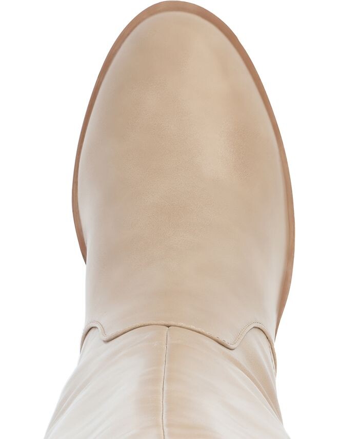 Женские ботинки из пеноматериала Romilly Tru Comfort с круглым носком и широким набором каблуков до икры Journee Collection, цвет Tan — фото 4
