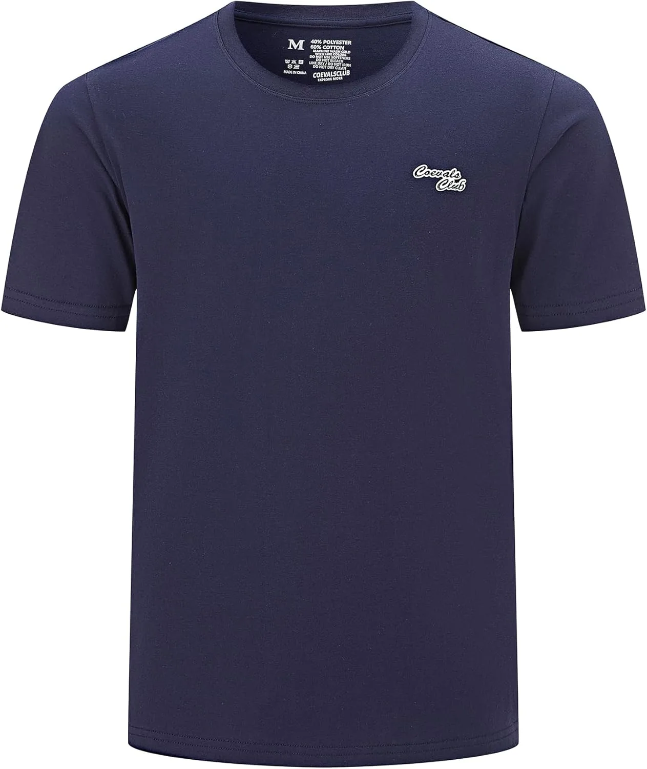 

Мужская футболка с коротким рукавом и круглым вырезом, Cotton Moisture-Wicking Champ Horse