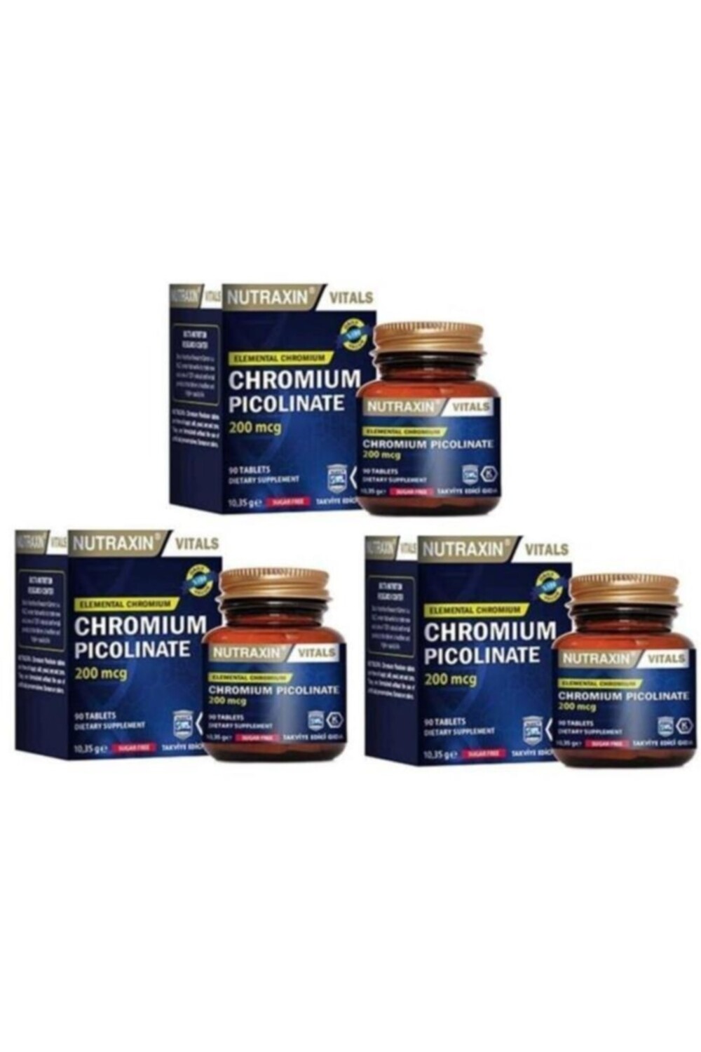 

Nutraxin Пиколинат хрома 90 таблеток X 3 штуки