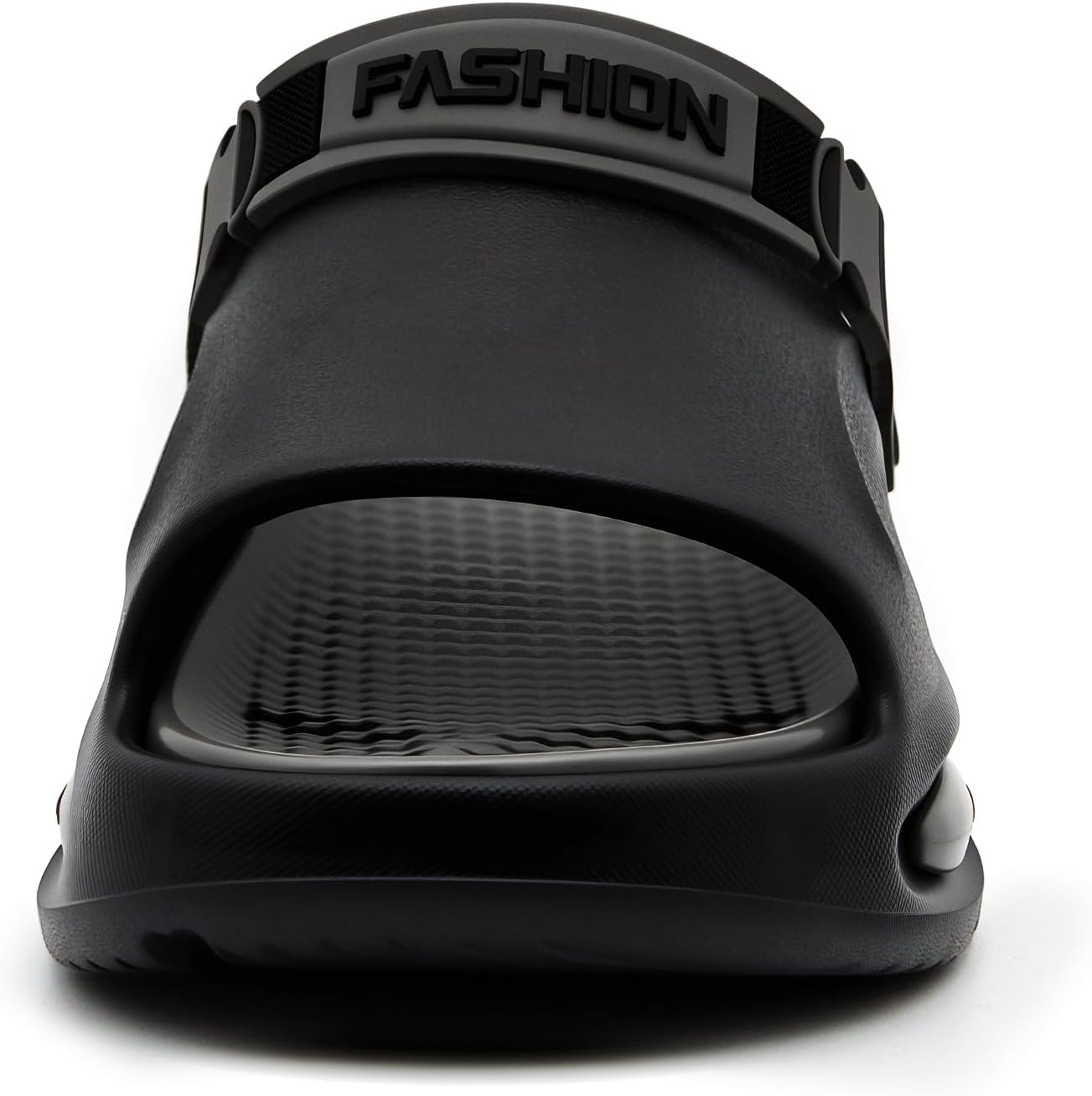 Мужские сандалии Jerzmy Cushioned Slides, ультракомфортные мужские тапочки, спортивные сандалии с поддержкой свода стопы и задним ремешком, открытый носок, для дома, улицы, пляжа, сада и путешествий, черный — фото 3