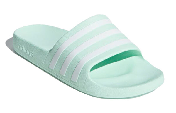 Тапочки adilette slide 'ice mint' Adidas, зеленый — фото 3