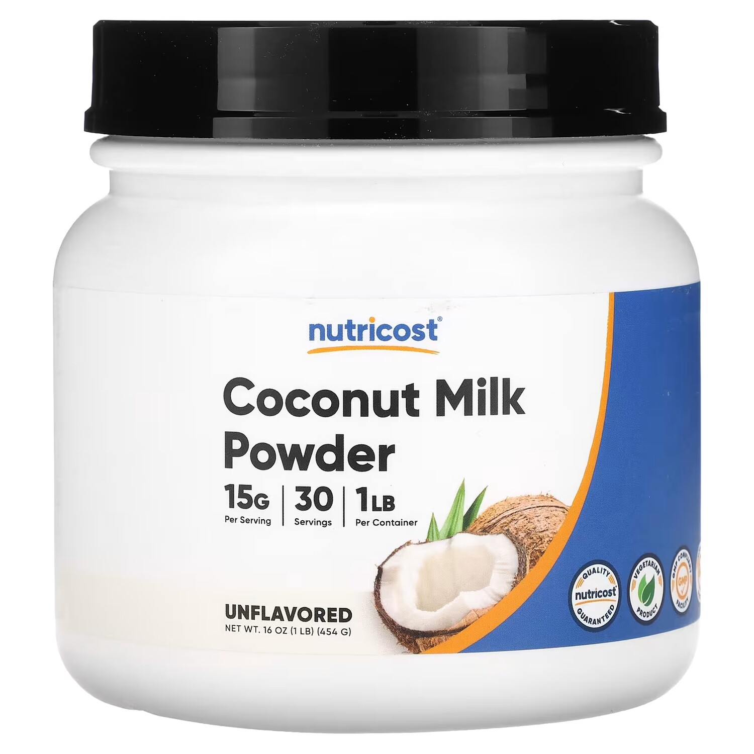 

Сухое кокосовое молоко Nutricost без вкуса, 454 г