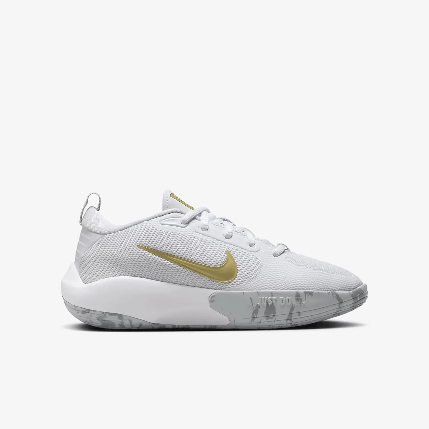 Кроссовки детские Nike Isofly, Little Kid/Big Kid, White/Metallic Gold Star/Cool Grey/Wolf Grey — фото 3
