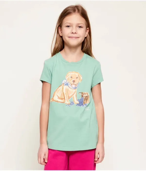 Футболка СОБАКА regular fit Polo Ralph Lauren, мятный